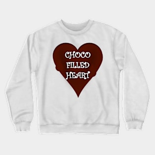 CHOCO FILLED HEART Crewneck Sweatshirt